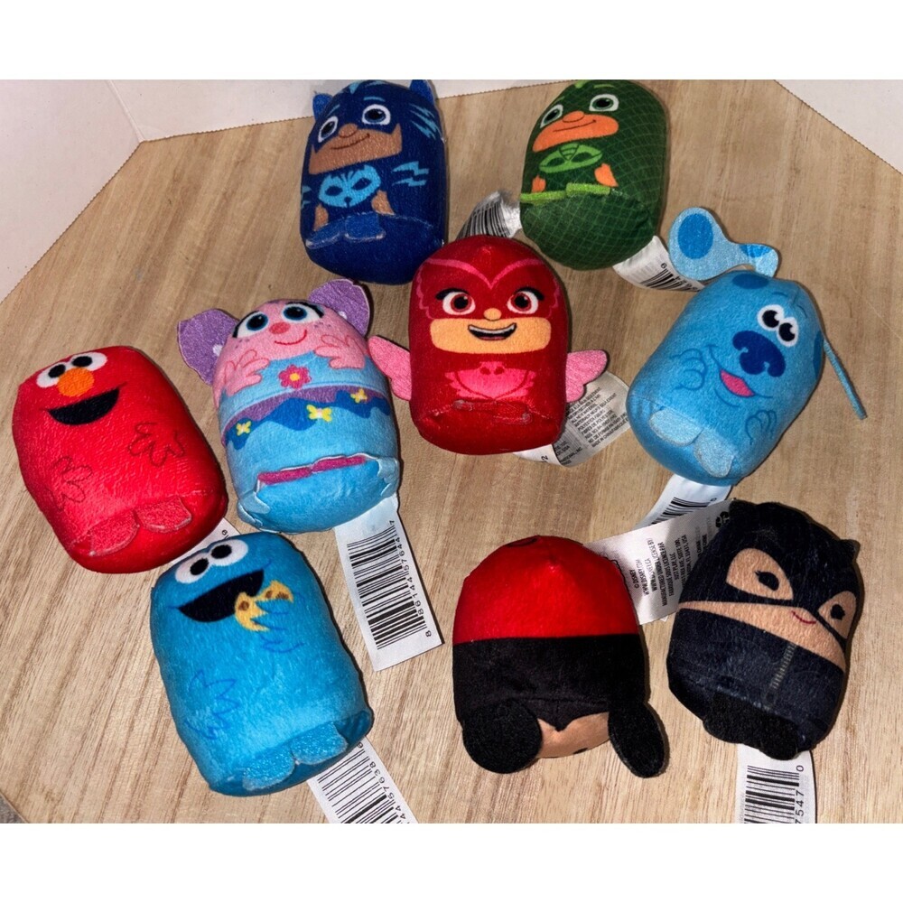 9 Piece Lot Tsum Tsum Pod Pals PJ Mask blues clues Sesame Street Batman Mickey